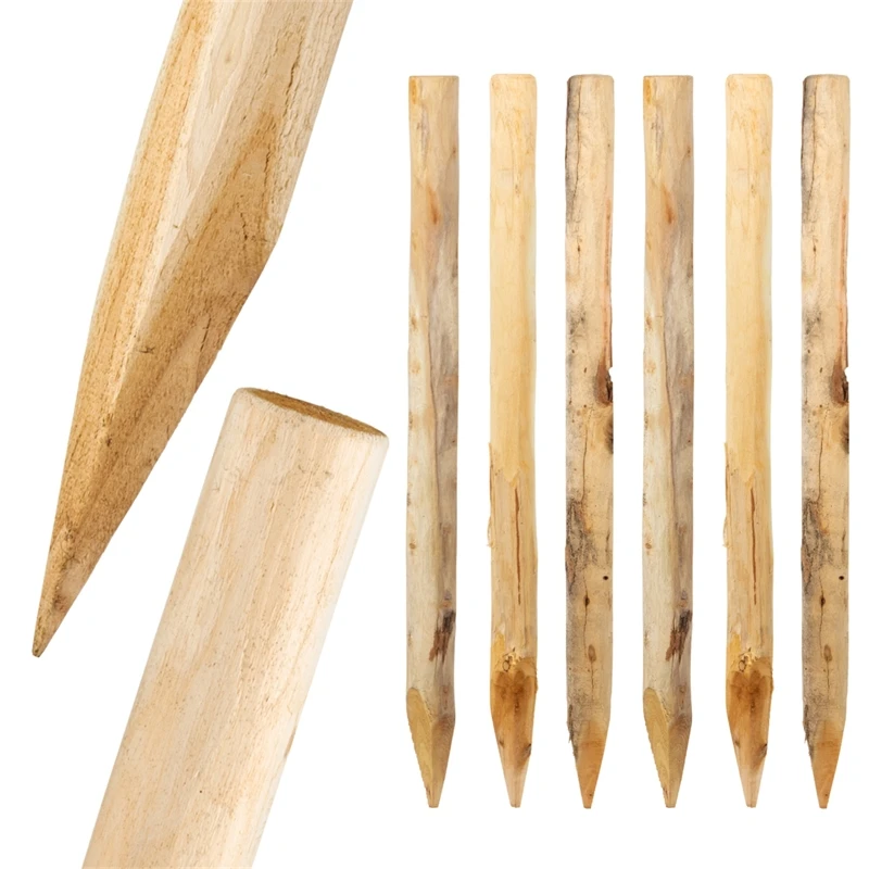 100x VOSS.farming Robinienpfähle Naturbelassen, Entrindet, Holzpfahl, 120cm, Ø 4-6cm 3 100x VOSS.farming Robinienpfähle Naturbelassen, Entrindet, Holzpfahl, 120cm, Ø 4-6cm