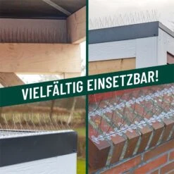 VOSS.garden Vogelabwehr-Set "Bird Spikes", Taubenabwehr, Vogelspitzen 5m -Optimal Ranchzaun Geschäft 21100 tierabwehr spikes vielseitig einsetzbar 1