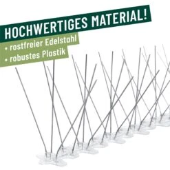 VOSS.garden Vogelabwehr "Bird Spikes", Taubenabwehr, Vogelspitzen 3m -Optimal Ranchzaun Geschäft 21100 voss farming abwehrspikes vogelabwehr robust 2
