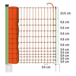 50m Geflügelnetz, Euro, 112cm, 2 Spitzen -Optimal Ranchzaun Geschäft 27191 1