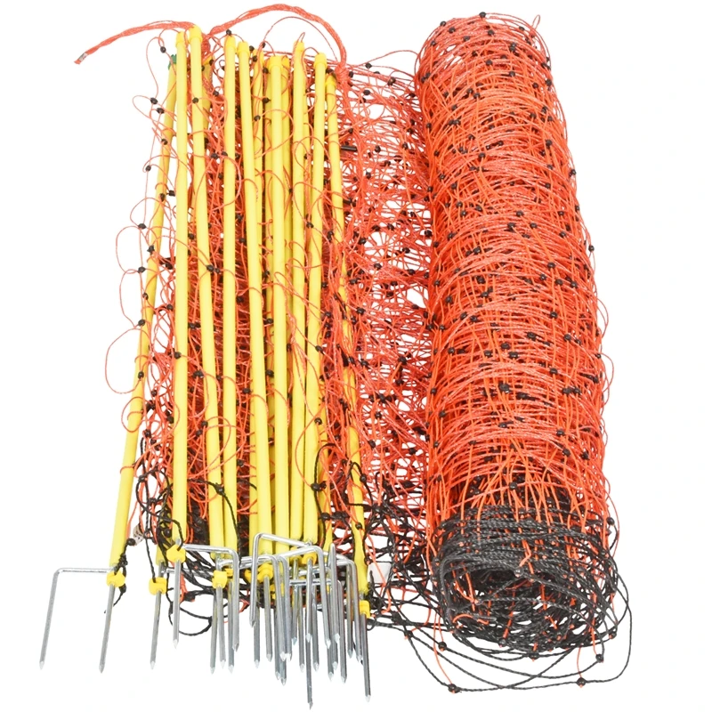 50m VOSS.farming Elektrozaun-Netz, Schafzaun, Schafnetz, 90cm, 2 Spitzen, Orange 5 50m VOSS.farming Elektrozaun-Netz, Schafzaun, Schafnetz, 90cm, 2 Spitzen, Orange – Bild 3