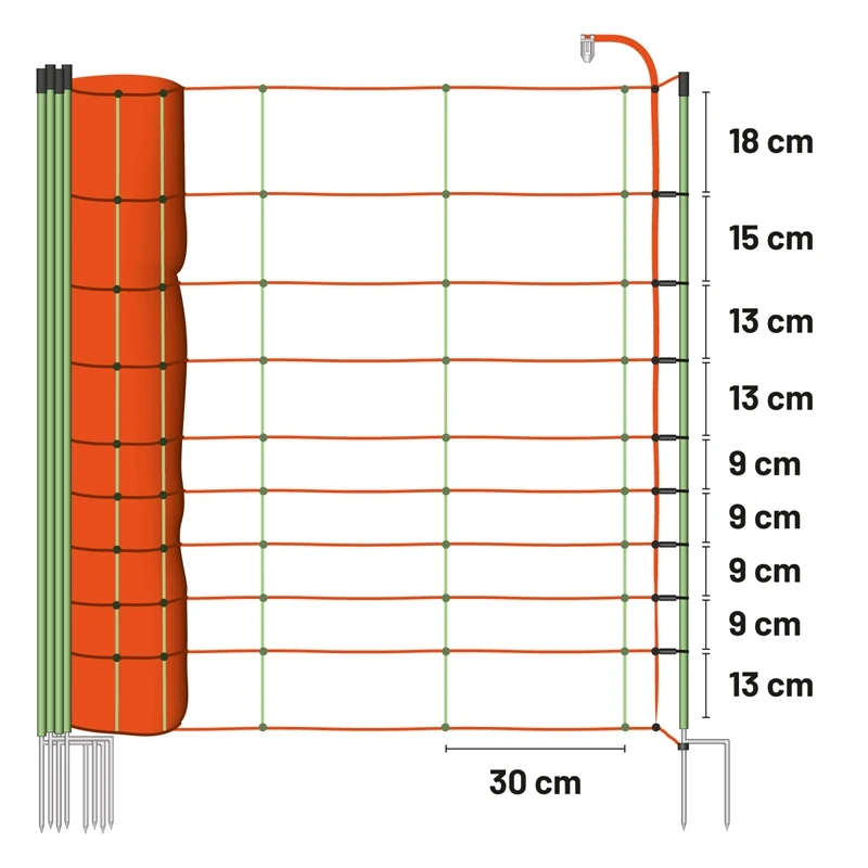 50m VOSS.farming Eurozaun-Kombinetz, 106cm, 2 Spitzen 5 50m VOSS.farming Eurozaun-Kombinetz, 106cm, 2 Spitzen – Bild 3