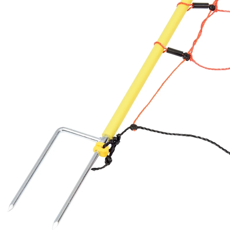 50m VOSS.farming Elektrozaun-Netz, 108cm, 2 Spitzen, Gelbe Pfähle 8 50m VOSS.farming Elektrozaun-Netz, 108cm, 2 Spitzen, Gelbe Pfähle – Bild 6