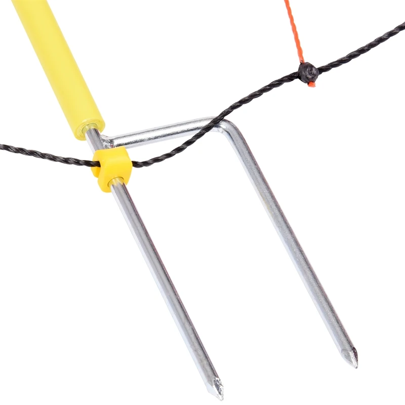 50m VOSS.farming Elektrozaun-Netz, 108cm, 2 Spitzen, Gelbe Pfähle 10 50m VOSS.farming Elektrozaun-Netz, 108cm, 2 Spitzen, Gelbe Pfähle – Bild 8