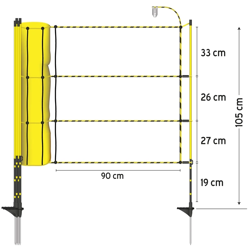 50m AKO "EasyNet" Schafnetz Mit Bodenabstand, 105cm, 1 Spitze 4 50m AKO "EasyNet" Schafnetz Mit Bodenabstand, 105cm, 1 Spitze – Bild 2