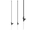 10x VOSS.farming Fiberglaspfahl, Schwarz, 83cm, Spezial Kopfisolator -Optimal Ranchzaun Geschäft 27515.10 VOSS.farming Fiberglaspfaehle schwarz oval 83cm