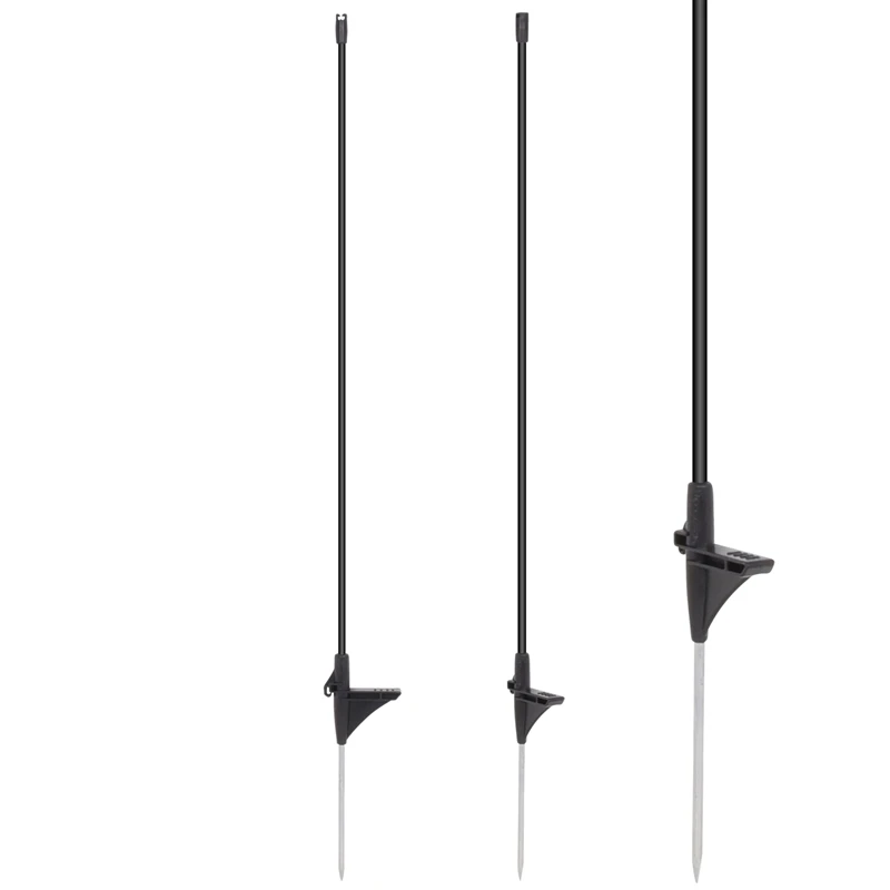 10x VOSS.farming Fiberglaspfahl, Schwarz, 83cm, Spezial Kopfisolator 3 10x VOSS.farming Fiberglaspfahl, Schwarz, 83cm, Spezial Kopfisolator