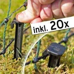 VOSS.pet PetNET+ 10 M Hundezaun, Welpenzaun, Kaninchenzaun, 65 Cm, 9 Premium-Pfähle, 1 Spitze, Grün -Optimal Ranchzaun Geschäft 27702 voss pet kleintiernetz haustiernetz eleftrifizierbar 10m 65cm mit 20 heringen