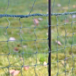 VOSS.farming 25m Hühnernetz Mit Durchgang, 125cm, 11 Pfähle, 2 Spitzen, Grün, Ohne Strom -Optimal Ranchzaun Geschäft 27770 27772 VOSS.farming Huehnernetz Gefluegelnetz engmaschig 125cm ohne Strom 1