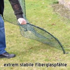 VOSS.farming Classic 20m Begrenzungszaun, Campingzaun, Schutznetz, 80cm, 12 Pfähle, Ohne Strom -Optimal Ranchzaun Geschäft 27810 Universal Begrenungszaun 20m extrem stabile Fiberglaspfaehle