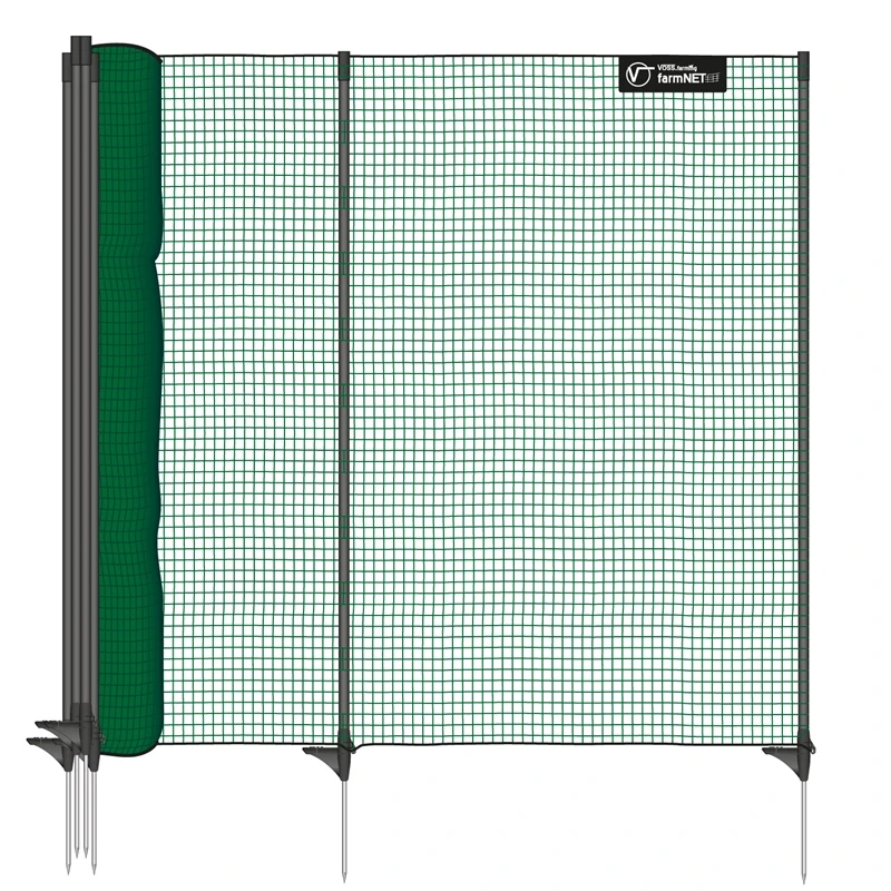 VOSS.farming Classic 15m, Begrenzungszaun, Schutznetz, 90cm, 9 Pfähle, 1 Spitze, Grün, Ohne Strom 3 VOSS.farming Classic 15m, Begrenzungszaun, Schutznetz, 90cm, 9 Pfähle, 1 Spitze, Grün, Ohne Strom