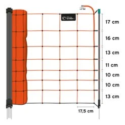 VOSS.farming FarmNET 50m Schafnetz, Schafzaun, Elektronetz, 90cm, 14 Pfähle, 1 Spitze, Orange 13 VOSS.farming FarmNET 50m Schafnetz, Schafzaun, Elektronetz, 90cm, 14 Pfähle, 1 Spitze, Orange -Optimal Ranchzaun Geschäft 29190 voss farming farm net schafnetz weideznetz 90cm 50m orange