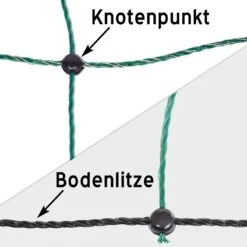 VOSS.farming Classic 50m Schafzaun, Schafnetz, Ziegenzaun, 108cm, 14 Pfähle, 2 Spitzen, Grün -Optimal Ranchzaun Geschäft 29351 VOSS.farming farmNET 108cm Schafnetz Knotenpunkt Bodenlitze