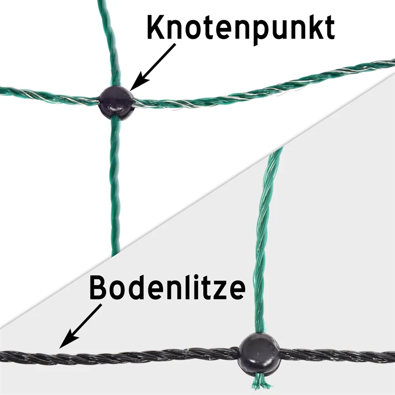VOSS.farming Classic+ 50m Schafzaun, Schafnetz, Ziegenzaun, 108cm, 20 Pfähle, 2 Spitzen, Grün 12 VOSS.farming Classic+ 50m Schafzaun, Schafnetz, Ziegenzaun, 108cm, 20 Pfähle, 2 Spitzen, Grün – Bild 10