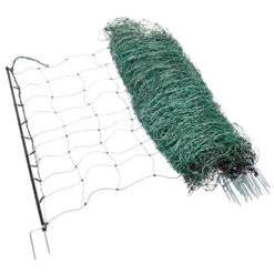 VOSS.farming Classic+ 50m Schafzaun, Schafnetz, Ziegenzaun, 108cm, 20 Pfähle, 2 Spitzen, Grün 15 VOSS.farming Classic+ 50m Schafzaun, Schafnetz, Ziegenzaun, 108cm, 20 Pfähle, 2 Spitzen, Grün -Optimal Ranchzaun Geschäft 29353 VOSS.farming farmNET Schafzaun Schafnetz Elektrozaunnetz Huetenetz