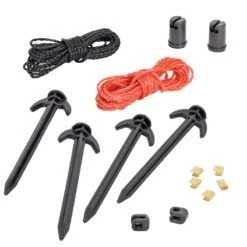 VOSS.farming Classic 25m Hühnerzaun, Geflügelzaun, Geflügelnetz, 112cm, 9 Pfähle, 2 Spitzen -Optimal Ranchzaun Geschäft 29451 VOSS.farming farmNET Reparaturset Montageset fuer Weidezaunnetze