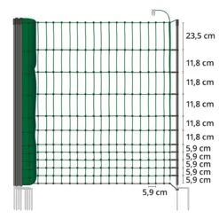 VOSS.farming Classic 15m Hühnerzaun, Geflügelzaun, Geflügelnetz, 112cm, 6 Pfähle, 2 Spitzen, Grün 5 VOSS.farming Classic 15m Hühnerzaun, Geflügelzaun, Geflügelnetz, 112cm, 6 Pfähle, 2 Spitzen, Grün -Optimal Ranchzaun Geschäft 29459 voss farming farmnet huehnernetz kleintiernetz 112cm 15m gruen