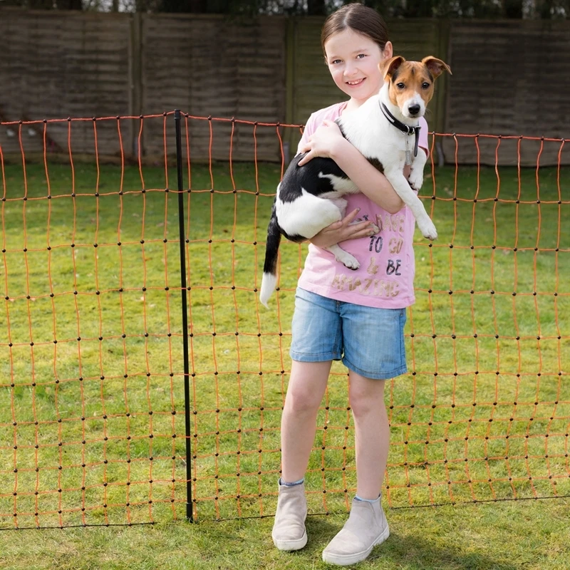 VOSS.farming FarmNET+ 50m Hühnernetz, Geflügelnetz, 112cm, 20 Pfähle, 2 Spitzen, Orange 20 VOSS.farming FarmNET+ 50m Hühnernetz, Geflügelnetz, 112cm, 20 Pfähle, 2 Spitzen, Orange – Bild 18