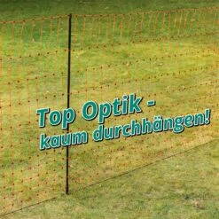 VOSS.farming FarmNET+ 50m Hühnernetz, Geflügelnetz, 112cm, 20 Pfähle, 2 Spitzen, Orange 41 VOSS.farming FarmNET+ 50m Hühnernetz, Geflügelnetz, 112cm, 20 Pfähle, 2 Spitzen, Orange -Optimal Ranchzaun Geschäft 29476 voss.farming farmnet gefluegelnetz 112cm orange aufgebaut 21 neu