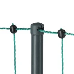 AKO PoultryNet Premium 50m Hühnerzaun, Geflügelnetz, 106cm, 15 Verstärkte Pfähle, 2 Spitzen, Grün -Optimal Ranchzaun Geschäft 29574 11 enge maschenweite im unteren bereich des netzes ideal fuer gefluegel