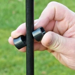 10x VOSS.farming Fiberglaspfahl, 125cm, Ø 13mm, Rund, 2 Spitzen, Schwarz -Optimal Ranchzaun Geschäft 29890 voss farming klippisolator einfache montage