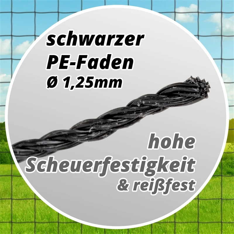 Geflügel-Schutznetz, Teich-Netz, Volieren Netz, Greifvogelschutz-Netz, 5x5m, Verstärkter Rand 9 Geflügel-Schutznetz, Teich-Netz, Volieren Netz, Greifvogelschutz-Netz, 5x5m, Verstärkter Rand – Bild 7
