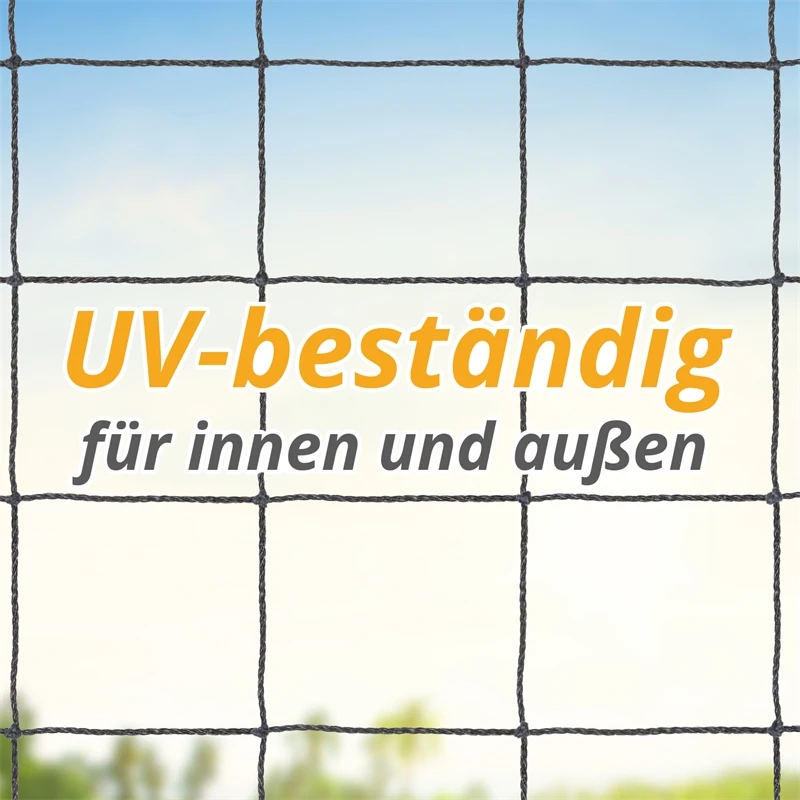Geflügel-Schutznetz, Teich-Netz, Volieren Netz, Greifvogelschutz-Netz, 5x5m, Schwarz 7 Geflügel-Schutznetz, Teich-Netz, Volieren Netz, Greifvogelschutz-Netz, 5x5m, Schwarz – Bild 5