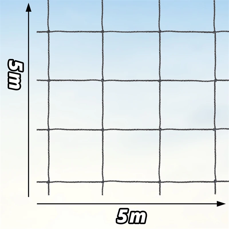 Geflügel-Schutznetz, Teich-Netz, Volieren Netz, Greifvogelschutz-Netz, 5x5m, Schwarz 5 Geflügel-Schutznetz, Teich-Netz, Volieren Netz, Greifvogelschutz-Netz, 5x5m, Schwarz – Bild 3