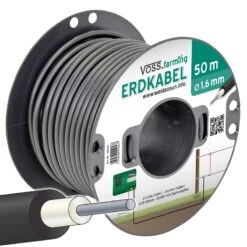 50m Hochspannungs-Zaun U. Erdkabel 1,6mm