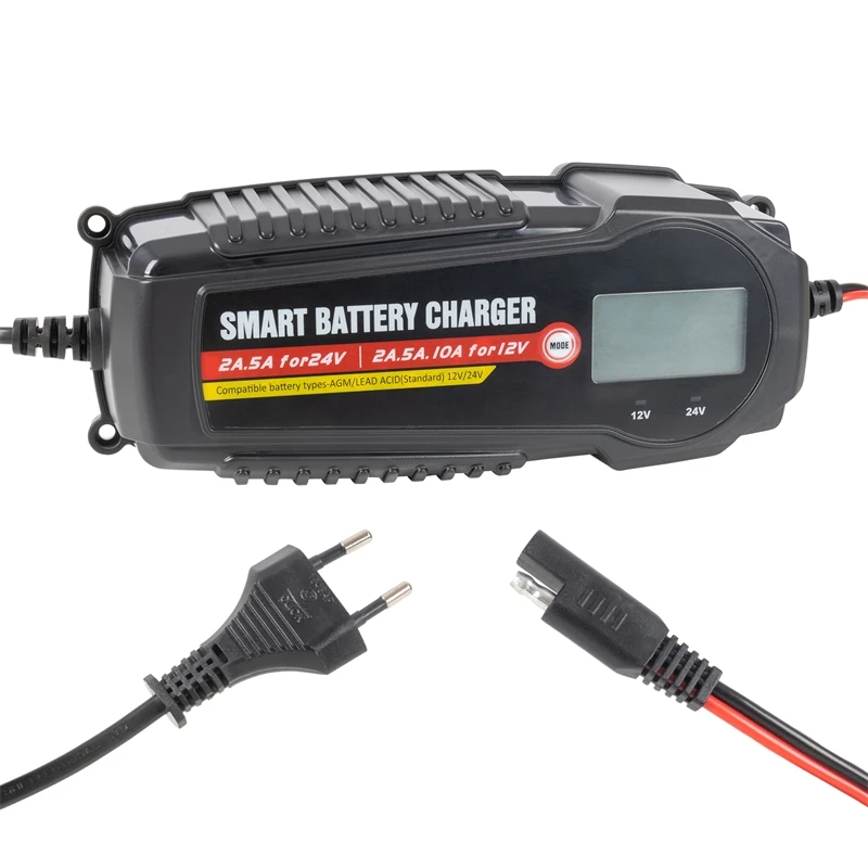 Batterieladegerät Für 12V Und 24V Akkus Und AGM Akkus 4 Batterieladegerät Für 12V Und 24V Akkus Und AGM Akkus – Bild 2