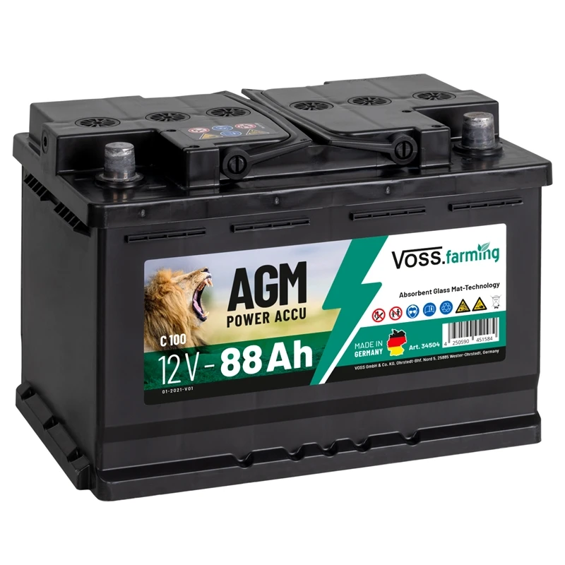 VOSS.farming "12V AGM Akku 88Ah" Für Weidezaungeräte 3 VOSS.farming "12V AGM Akku 88Ah" Für Weidezaungeräte