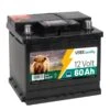 VOSS.farming "12V SMF Akku 60Ah" Für Weidezaungeräte, Inklusive Säure -Optimal Ranchzaun Geschäft 34510 voss farming elektrozaunbatterie elektrozaunakku 12v 60ah