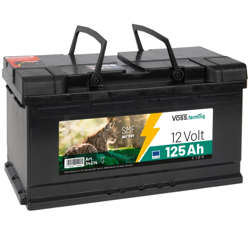 VOSS.farming "12V SMF Akku 125Ah" Für Weidezaungeräte, Inklusive Säure 4 VOSS.farming "12V SMF Akku 125Ah" Für Weidezaungeräte, Inklusive Säure – Bild 2