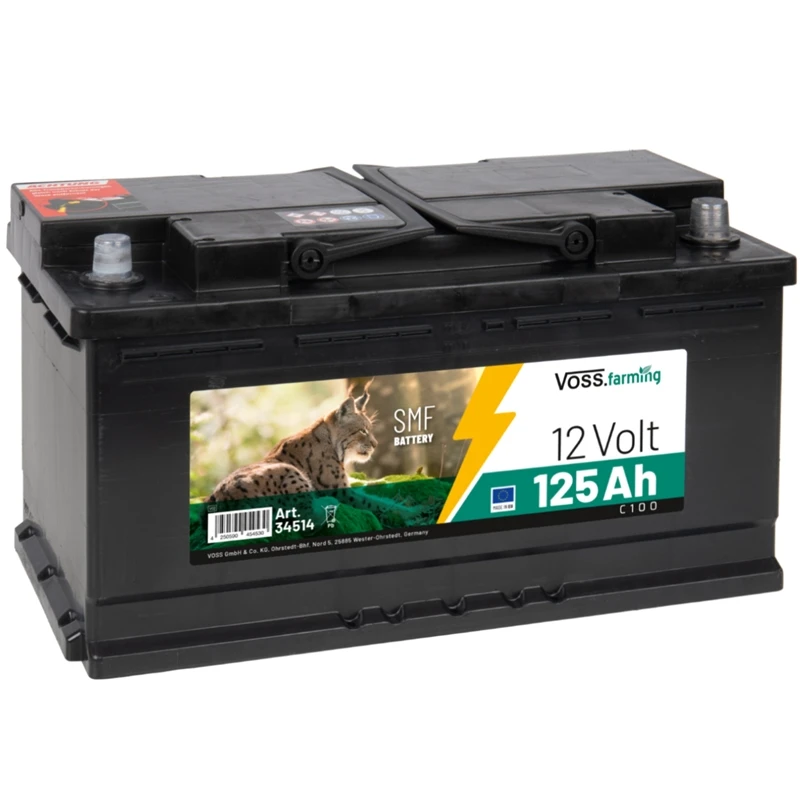 VOSS.farming "12V SMF Akku 125Ah" Für Weidezaungeräte, Inklusive Säure 3 VOSS.farming "12V SMF Akku 125Ah" Für Weidezaungeräte, Inklusive Säure