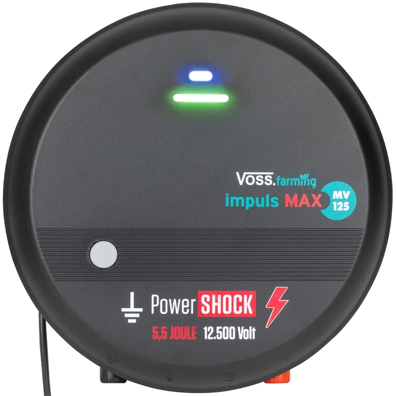 VOSS.farming „impuls MAX MV125“ - 230V Weidezaungerät, Spannungsbereich Bis 12,5 KV, Wolfsabwehr 3 VOSS.farming „impuls MAX MV125“ - 230V Weidezaungerät, Spannungsbereich Bis 12,5 KV, Wolfsabwehr
