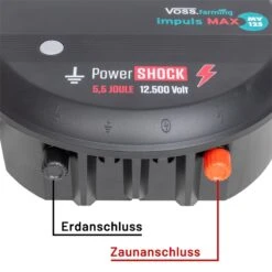 VOSS.farming „impuls MAX MV125“ - 230V Weidezaungerät, Spannungsbereich Bis 12,5 KV, Wolfsabwehr 28 VOSS.farming „impuls MAX MV125“ - 230V Weidezaungerät, Spannungsbereich Bis 12,5 KV, Wolfsabwehr -Optimal Ranchzaun Geschäft 41285 voss farming impuls max mv125 bis 70km zaunlaenge