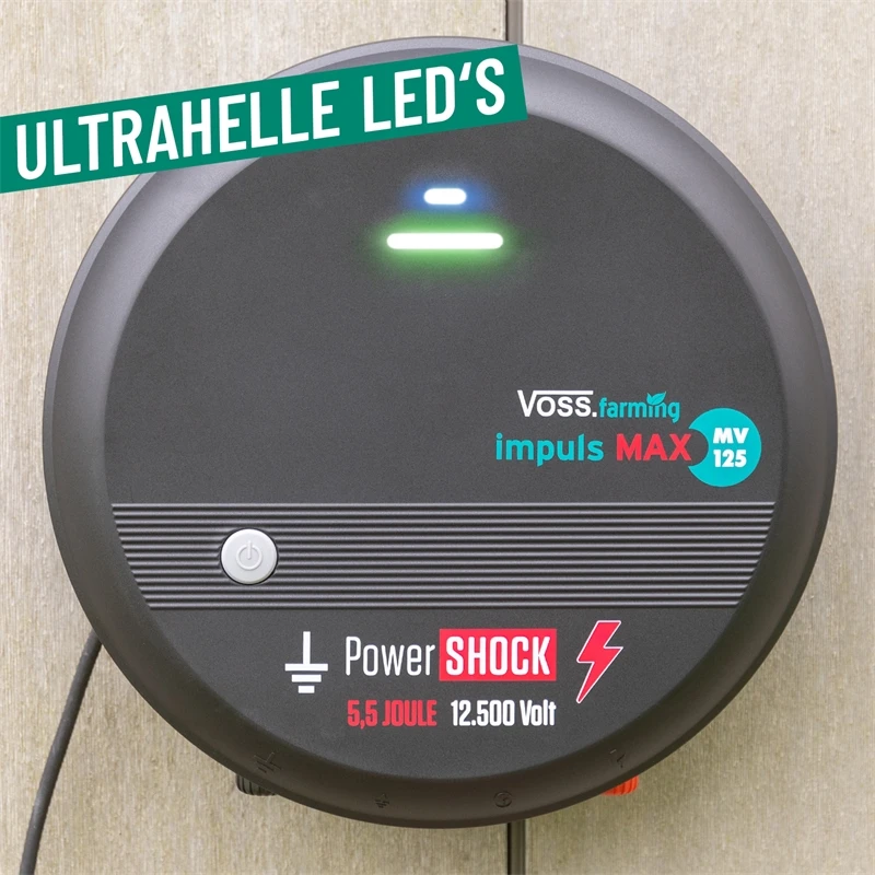 VOSS.farming „impuls MAX MV125“ - 230V Weidezaungerät, Spannungsbereich Bis 12,5 KV, Wolfsabwehr 20 VOSS.farming „impuls MAX MV125“ - 230V Weidezaungerät, Spannungsbereich Bis 12,5 KV, Wolfsabwehr – Bild 18