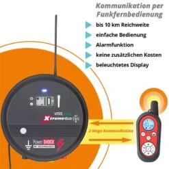 VOSS.farming "Xtreme Duo X200 RF" - Profi-Weidezaungerät 20J Mit Fernbedienung, 230V/12V 14 VOSS.farming "Xtreme Duo X200 RF" - Profi-Weidezaungerät 20J Mit Fernbedienung, 230V/12V -Optimal Ranchzaun Geschäft 41404 voss farming fernbedienung weidezaungeraet bullet points 1