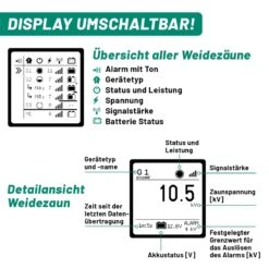 VOSS.farming Weidzaun-Überwachung Per Smartphone - Set Für 5 Zäune: FM 20 WiFi + 5x Sensor -Optimal Ranchzaun Geschäft 41660 voss farming display fence manager fm20 2