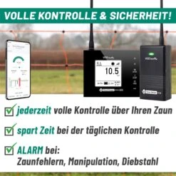 VOSS.farming Weidezaun-Überwachung Per Smartphone - Set Für 1 Zaun: FM 20 WiFi + 1x Sensor 12 VOSS.farming Weidezaun-Überwachung Per Smartphone - Set Für 1 Zaun: FM 20 WiFi + 1x Sensor -Optimal Ranchzaun Geschäft 41660 voss farming weidezaun kontrolle per smartphone internet 2
