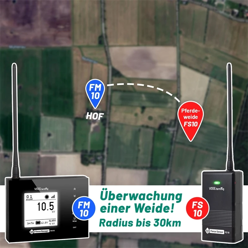 VOSS.farming Weidezaun-Überwachung Komplettset - Für 1 Zaun: FM 10 + 1x Sensor 7 VOSS.farming Weidezaun-Überwachung Komplettset - Für 1 Zaun: FM 10 + 1x Sensor – Bild 5