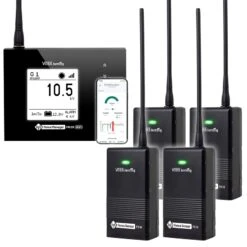 VOSS.farming Weidezaun-Überwachung Per Smartphone - Set Für 4 Zäune: FM 20 WiFi + 4x Sensor