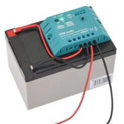 VOSS.farming "KAPPA 7 SOLAR", Starkes Weidezaun-Set + 12V Akku + 12W Solar -Optimal Ranchzaun Geschäft 42035 voss farming solar elektrozaungeraet kappa 7 mit 12v gel akku 12ah