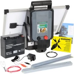 VOSS.faming Solar Weidezaungerät "Apollo 3000" - Komplettset