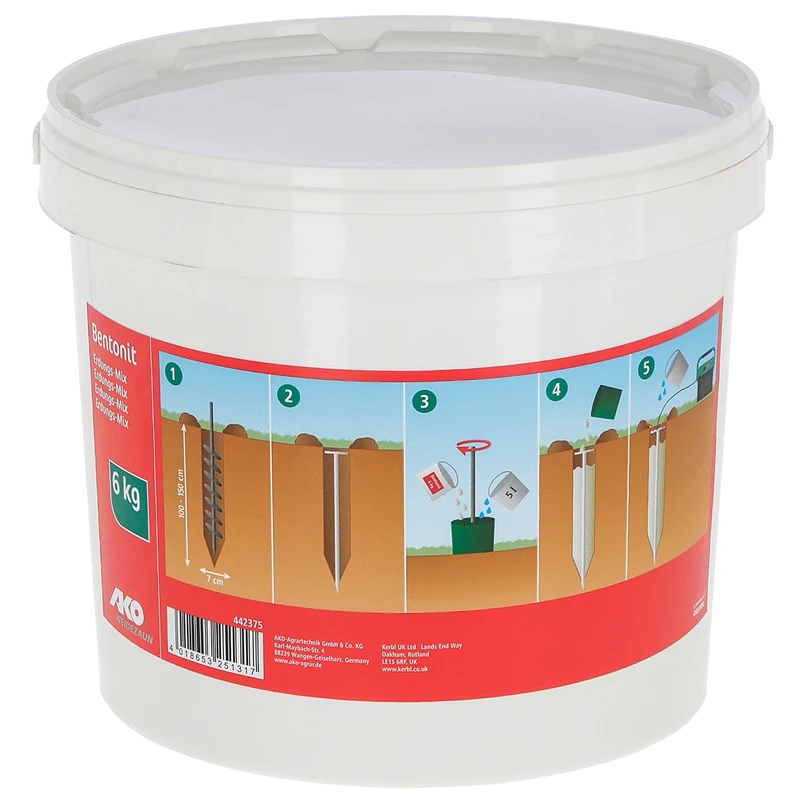 AKO "Bentonit" Erdungs-Mix, 6kg Eimer 3 AKO "Bentonit" Erdungs-Mix, 6kg Eimer