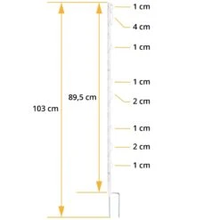 20x VOSS.farming Weidezaunpfahl 103cm, 2 Spitzen - Extra Stabiler Stand 25 20x VOSS.farming Weidezaunpfahl 103cm, 2 Spitzen - Extra Stabiler Stand -Optimal Ranchzaun Geschäft 42177 103cm weidezaunpfahl weiss groessenangaben