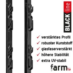 40x VOSS.farming "farm 156" Weidezaunpfahl 156cm, Schwarz, AKTION! 12 40x VOSS.farming "farm 156" Weidezaunpfahl 156cm, Schwarz, AKTION! -Optimal Ranchzaun Geschäft 42183 voss farming weidepfahl robustes profil 156cm schwarz black line 1