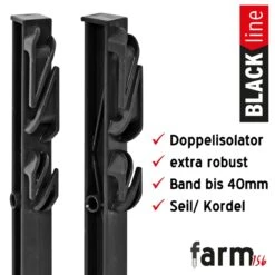 20x VOSS.farming "farm 156" Weidezaunpfähle 156cm, Schwarz 13 20x VOSS.farming "farm 156" Weidezaunpfähle 156cm, Schwarz -Optimal Ranchzaun Geschäft 42183 voss farming weidezaunpfahl ideal fuer pferde 156cm schwarz blackline