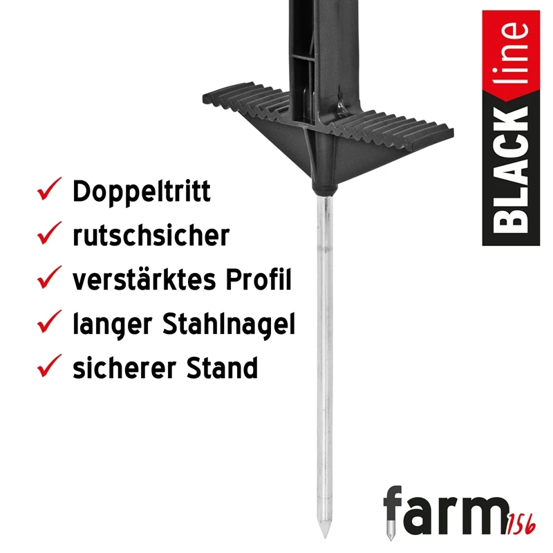 20x VOSS.farming "farm 156" Weidezaunpfähle 156cm, Schwarz 7 20x VOSS.farming "farm 156" Weidezaunpfähle 156cm, Schwarz – Bild 5