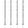 40x VOSS.farming "farm 156" Weidezaunpfahl 156cm, Schwarz, AKTION!